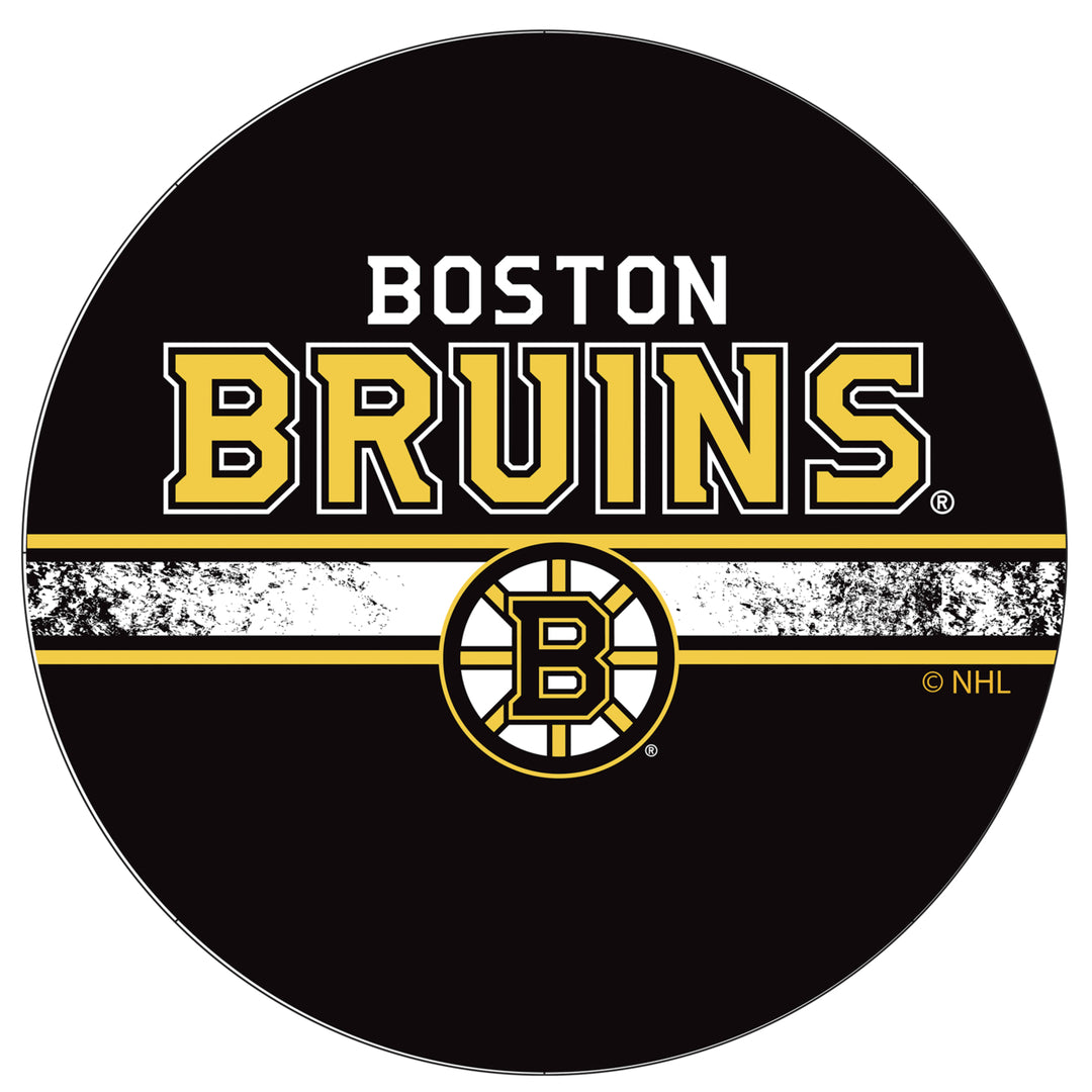 NHL Swivel Swivel Bar Stool with Back - Boston Bruins Image 3