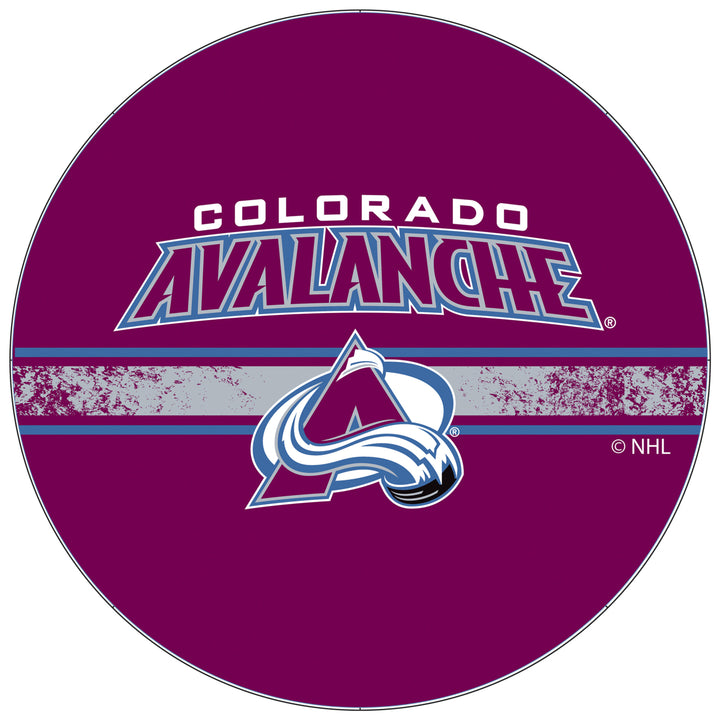 NHL Swivel Swivel Bar Stool with Back -Colorado Avalanche Image 3