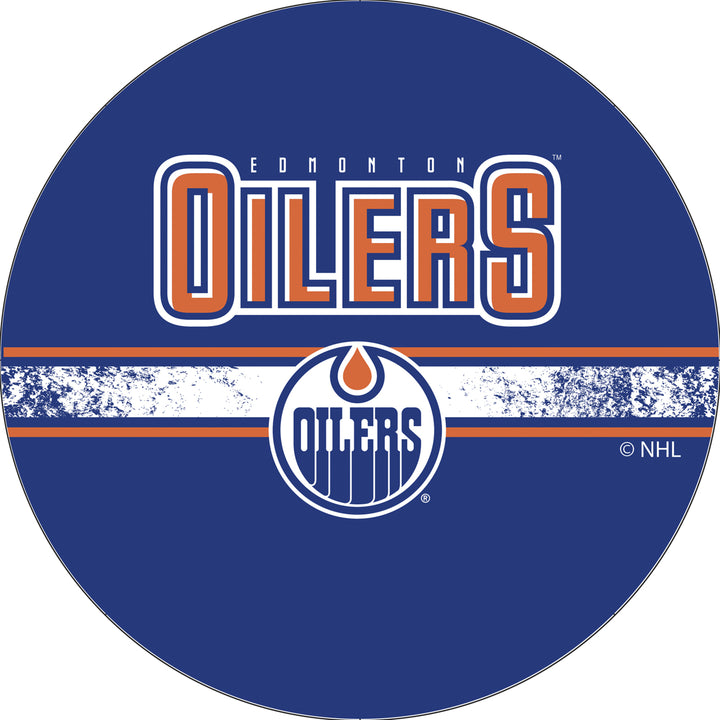 NHL Swivel Swivel Bar Stool with Back - Edmonton Oilers Image 3