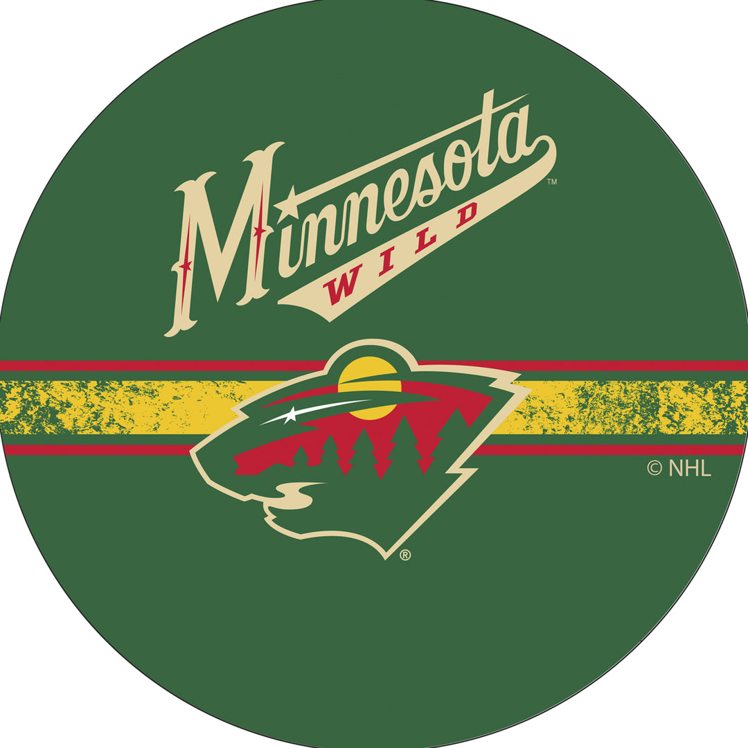 NHL Swivel Swivel Bar Stool with Back - Minnesota Wild Image 3