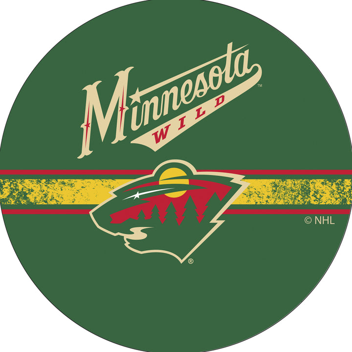 NHL Swivel Swivel Bar Stool with Back - Minnesota Wild Image 3