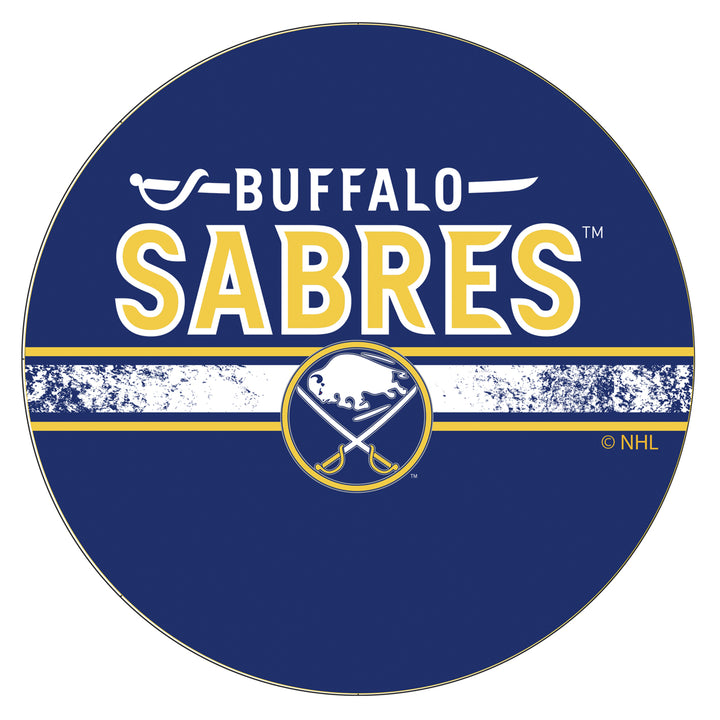 NHL Chrome Bar Stool with Swivel - Buffalo Sabres Image 3