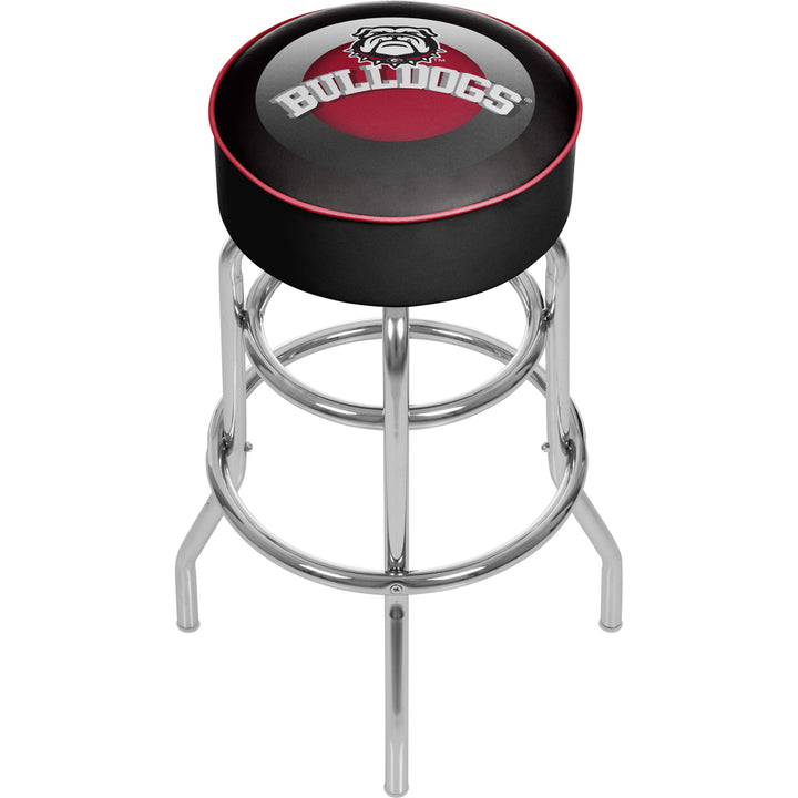 University of Georgia Padded Swivel Bar Stool 30 Inches High - Honeycomb Image 1