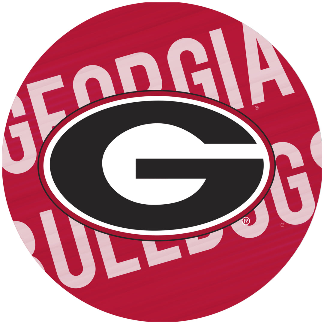 University of Georgia Swivel Swivel Bar Stool with Back - Wordmark Image 3