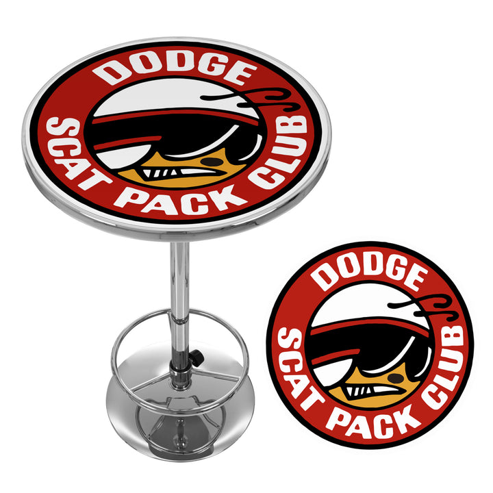 Dodge Chrome 42 Inch Pub Table - Scat Pack Image 2