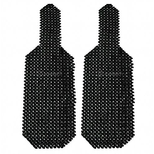 Zone Tech Set of 2 Classic Black Premium Quality Double Strung Wooden Beaded Ultra Comfort Massaging Car Seat Cushion Image 1