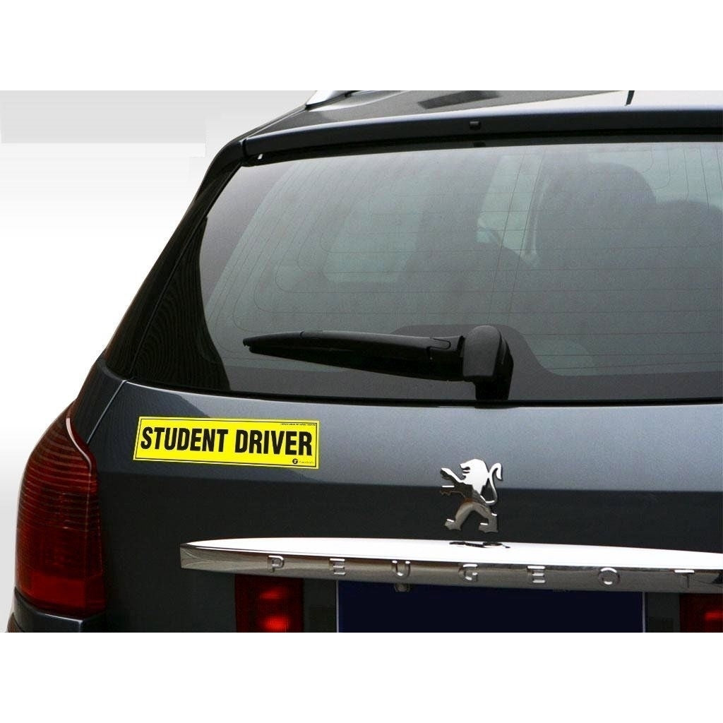 Zone Tech Student Driver Reflective Magnet Magnetic Car Bumper Warning Sign Decal Image 5