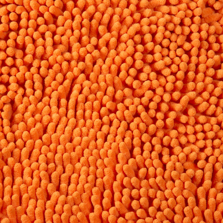 Lavish Home Memory Foam Shag Bath Mat 2-feet by 5-feet - Orange Image 4