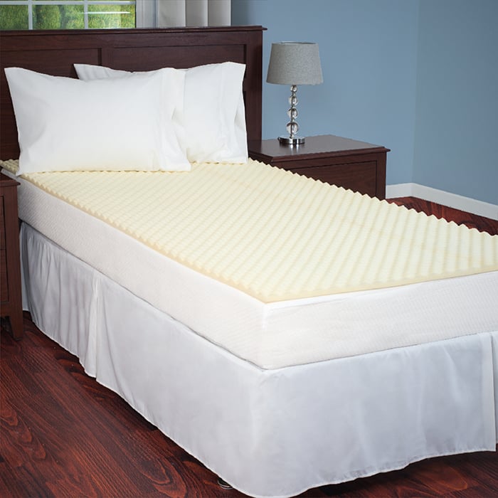 Everyday Home Mattress Topper - Egg Crate Ventilated Foam - Twin Size Image 1