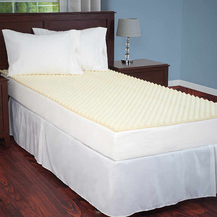 Everyday Home Mattress Topper - Egg Crate Ventilated Foam - Twin XL Image 1