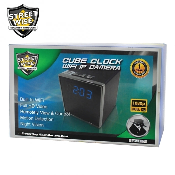 Streetwise Cube Clock WiFi IP Camera Image 1