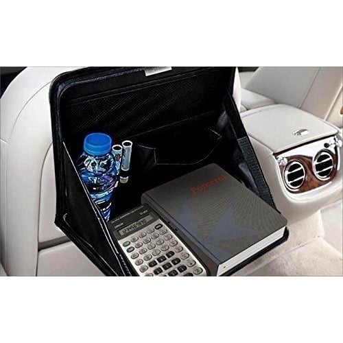 Zone Tech Foldable Automotive Back Seat Laptop Holder Food Tray Table Organizer Image 5