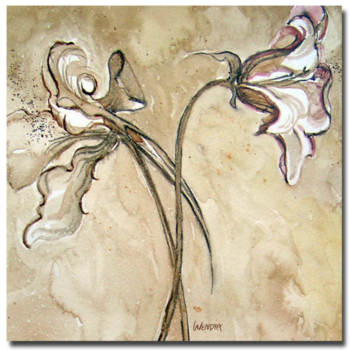 Wendra Flower Talks Huge Canvas Art 35 x 35 Image 1