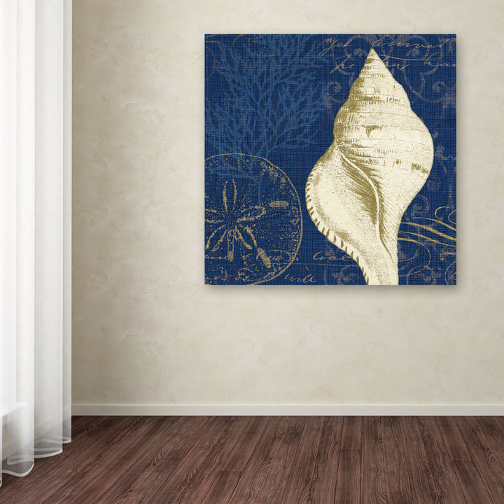 Pela Studio Coastal Moonlight IV Teal Huge Canvas Art 35 x 35 Image 4