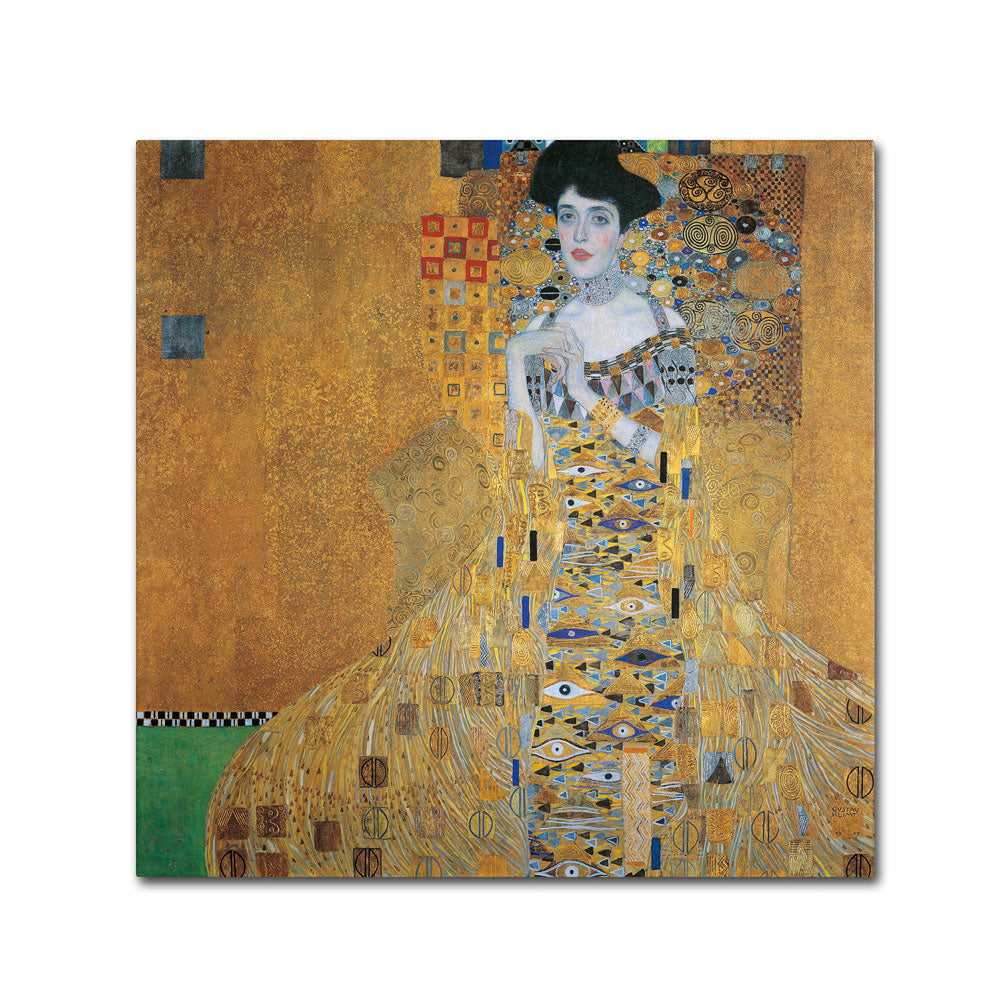 Gustav Klimt Portrait of Adele Bloch-Bauer I Huge Canvas Art 35 x 35 Image 1