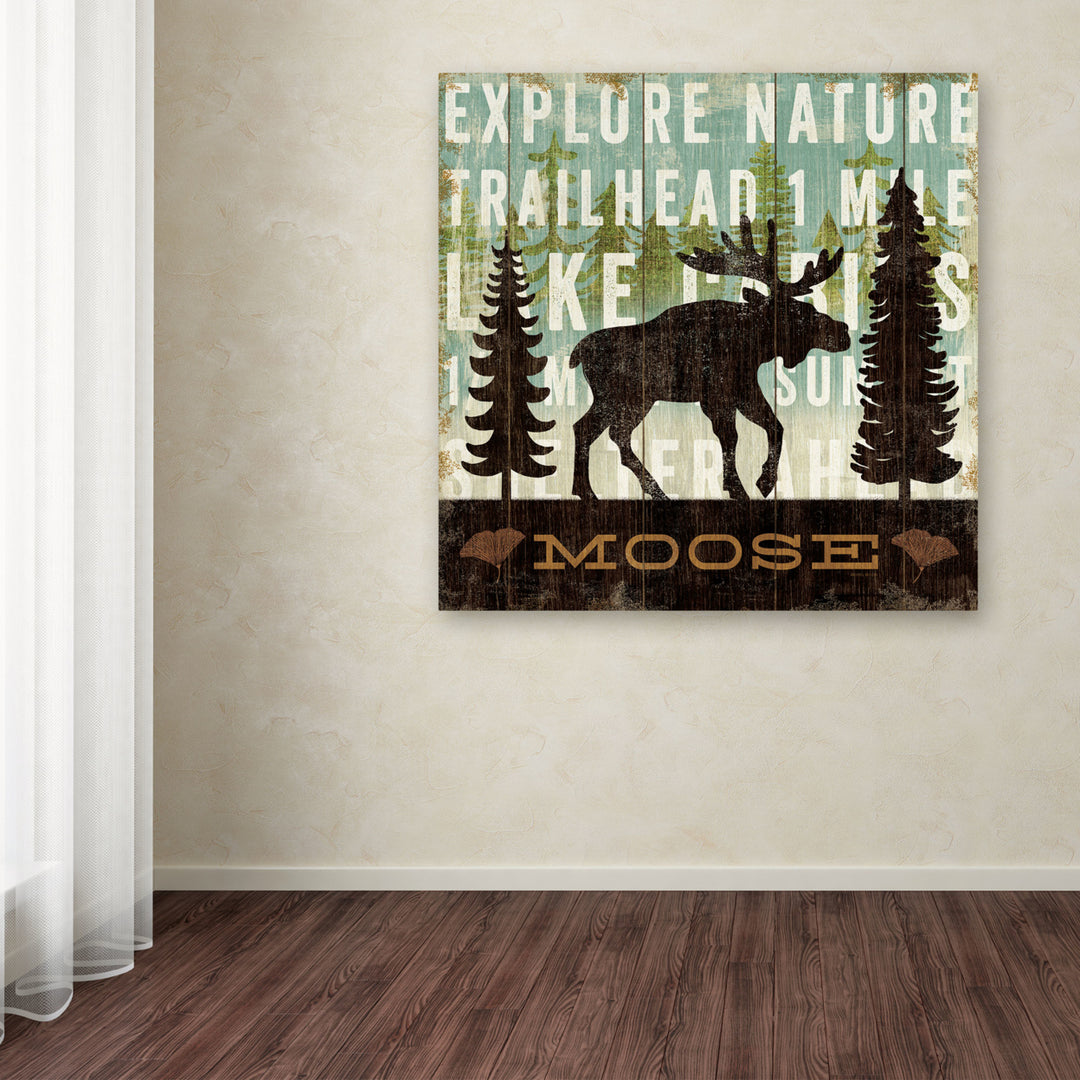 Michael Mullan Simple Living Moose Huge Canvas Art 35 x 35 Image 4