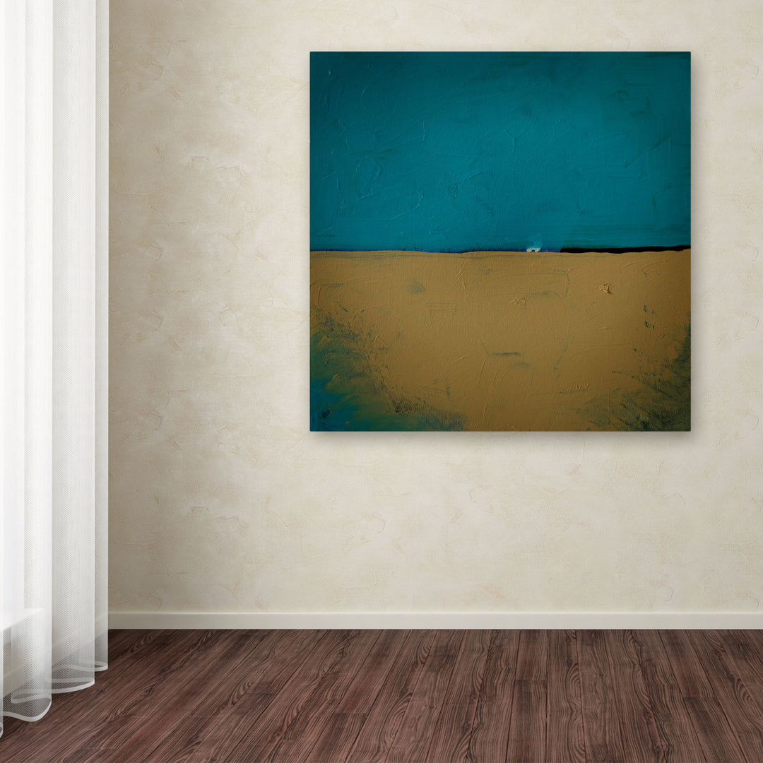 Nicole Dietz Teal Horizon Huge Canvas Art 35 x 35 Image 4