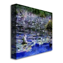 Michelle Calkins Water Lilies in the River Huge Canvas Art 35 x 35 Image 4