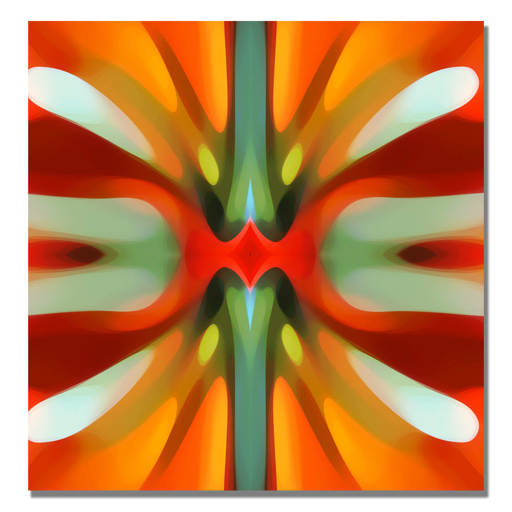 Amy Vangsgard Tree Light Symmetry Red Huge Canvas Art 35 x 35 Image 2