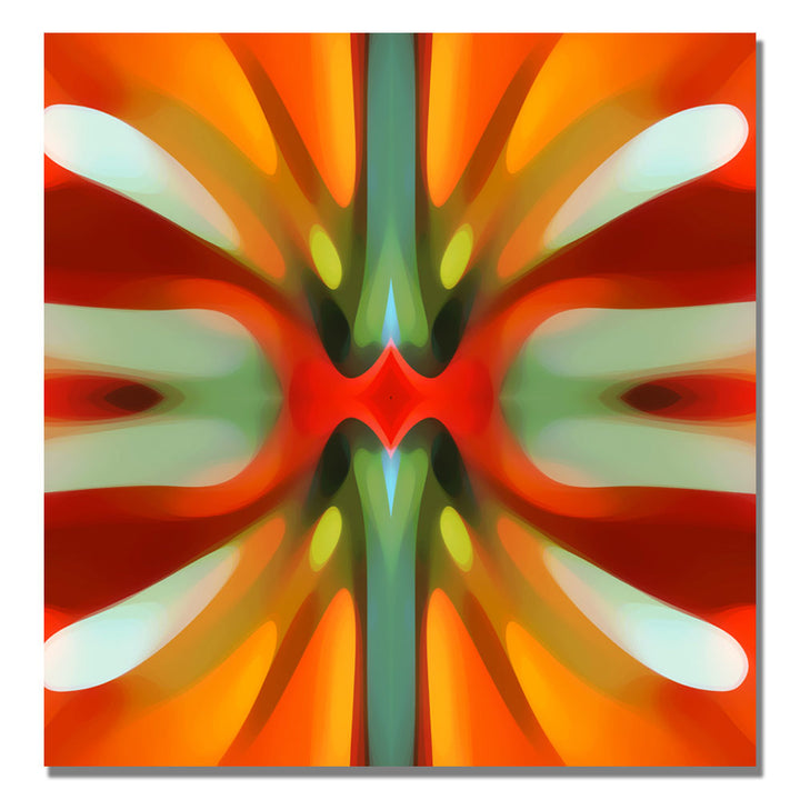 Amy Vangsgard Tree Light Symmetry Red Huge Canvas Art 35 x 35 Image 2