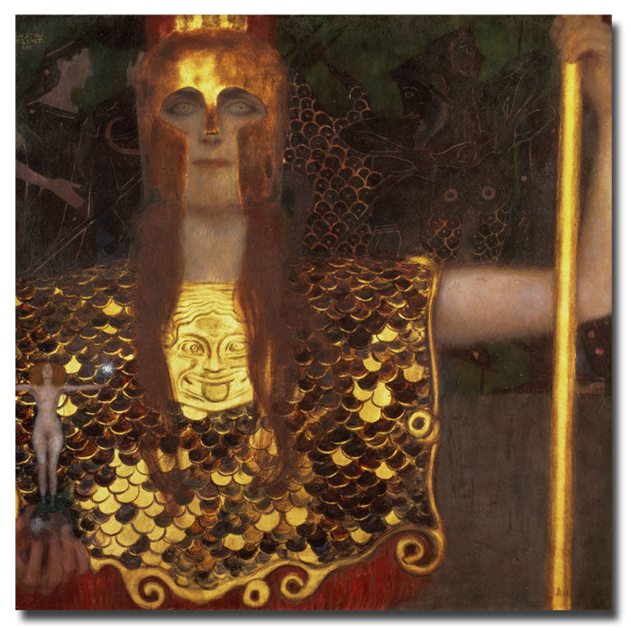 Gustav Klimt Minerva Huge Canvas Art 35 x 35 Image 1