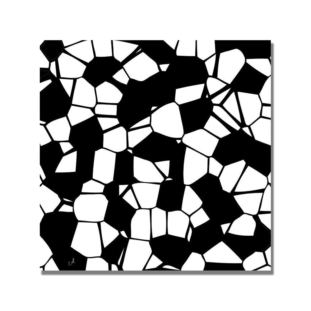 Crystals of Black and White Huge Canvas Art 35 x 35 Image 2