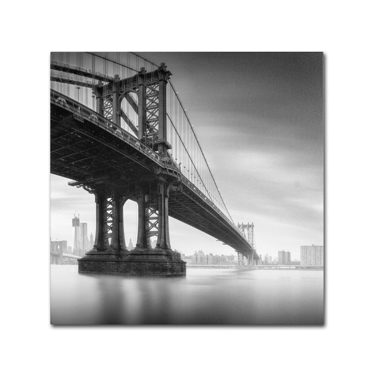 Moises Levy Manhattan Bridge I Huge Canvas Art 35 x 35 Image 2