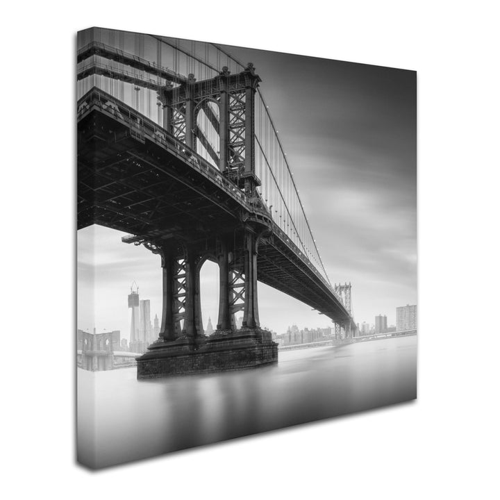 Moises Levy Manhattan Bridge I Huge Canvas Art 35 x 35 Image 3