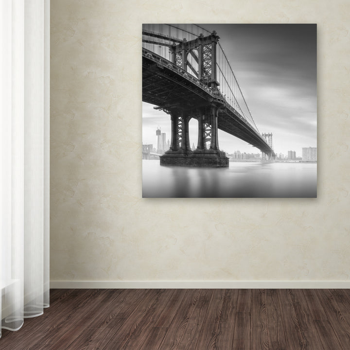 Moises Levy Manhattan Bridge I Huge Canvas Art 35 x 35 Image 4
