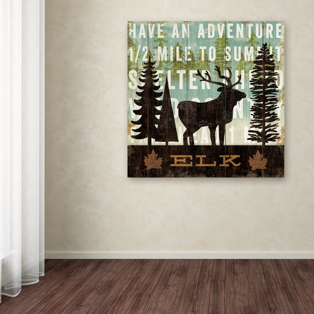Michael Mullan Simple Living Elk Huge Canvas Art 35 x 35 Image 4