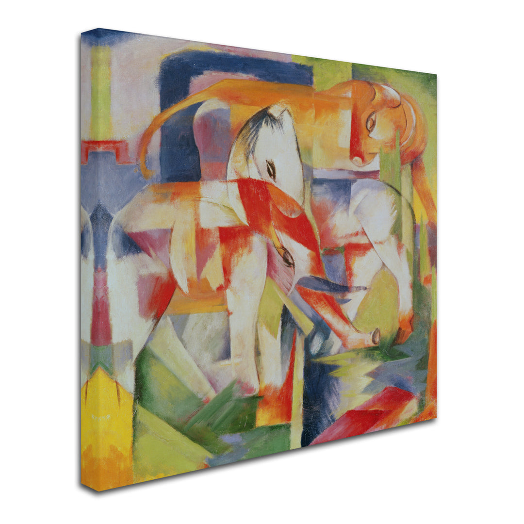 Franz Marc Elephant Horse and Cow 1914 Huge Canvas Art 35 x 35 Image 3