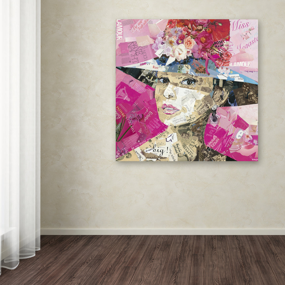 Ines Kouidis Girl Next Door Huge Canvas Art 35 x 35 Image 4