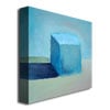 Michelle Calkins Blue Cube Still Life Huge Canvas Art 35 x 35 Image 3