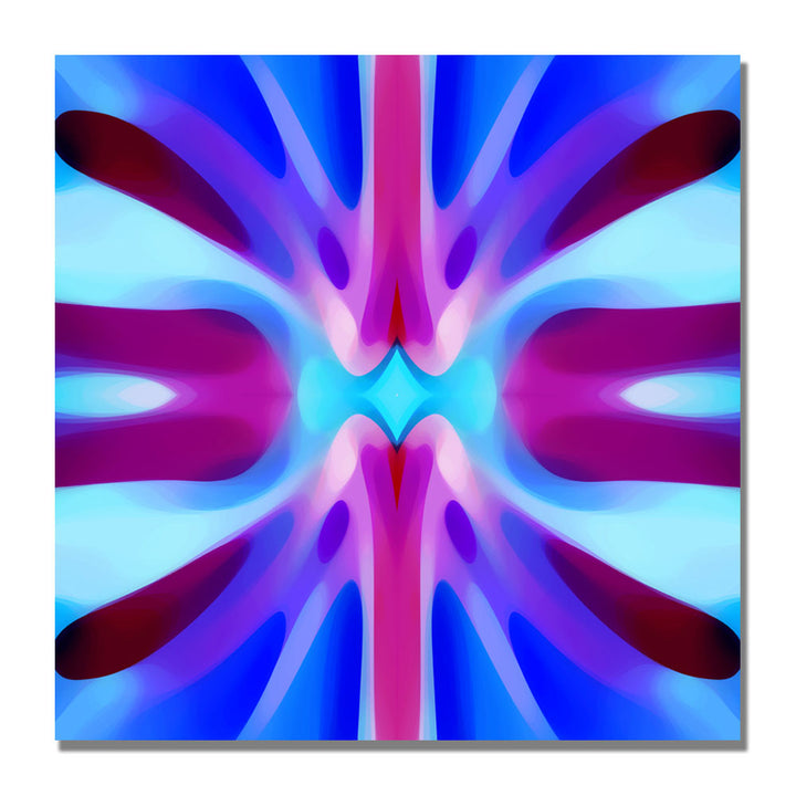 Amy Vangsgard Tree Light Symmetry Blue and Purple Huge Canvas Art 35 x 35 Image 2