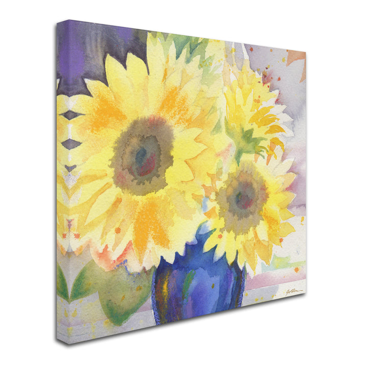 Sheila Golden Sunflower Blossom Bouquet Huge Canvas Art 35 x 35 Image 3