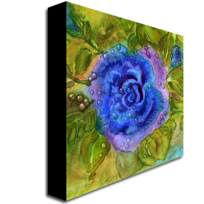 Wendra Blue Rose Huge Canvas Art 35 x 35 Image 4
