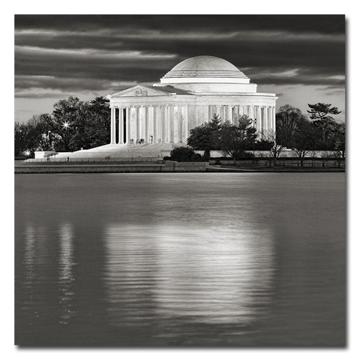 Gregory Ohanlon Jefferson Memorial- Night Huge Canvas Art 35 x 35 Image 1