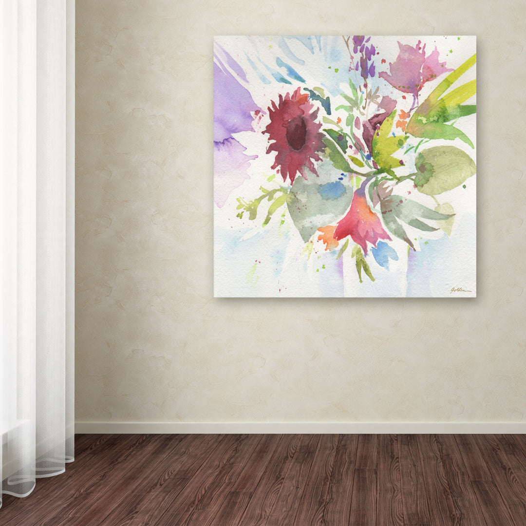 Sheila Golden Bouquet Impression Huge Canvas Art 35 x 35 Image 4