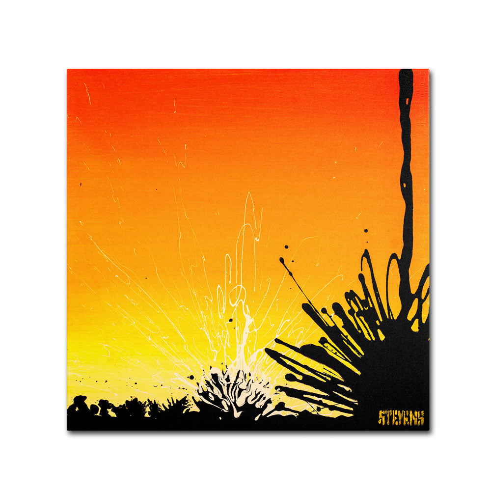 Roderick Stevens Ocotillo Sunburst Huge Canvas Art 35 x 35 Image 1