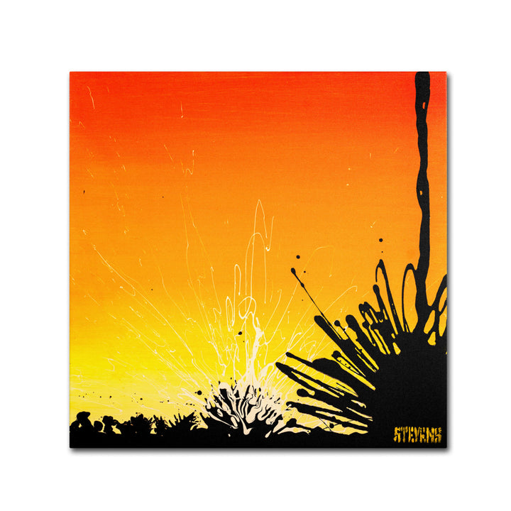 Roderick Stevens Ocotillo Sunburst Huge Canvas Art 35 x 35 Image 2