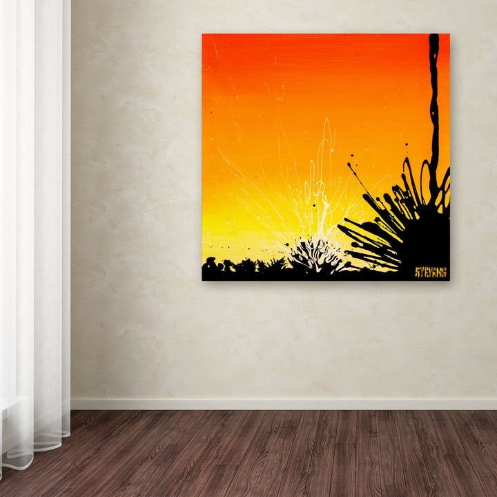 Roderick Stevens Ocotillo Sunburst Huge Canvas Art 35 x 35 Image 4