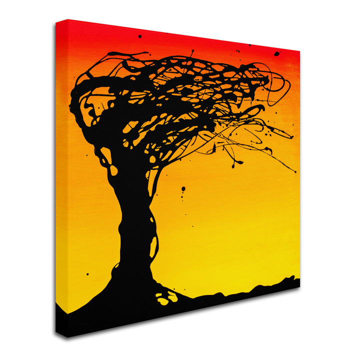 Roderick Stevens Windblown Tree Huge Canvas Art 35 x 35 Image 3