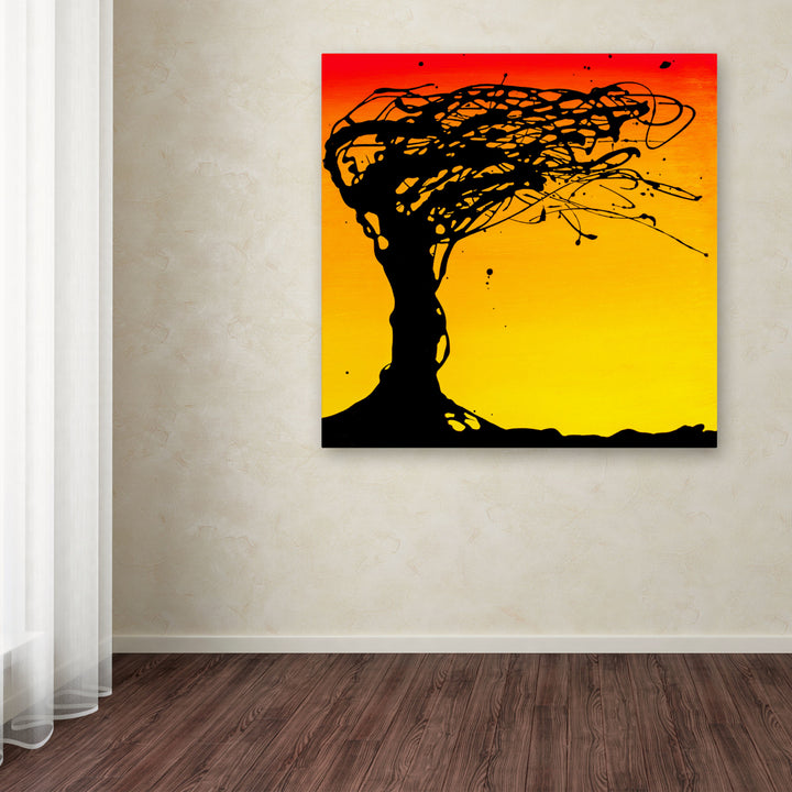 Roderick Stevens Windblown Tree Huge Canvas Art 35 x 35 Image 4