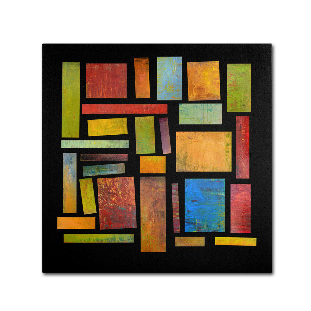 Michelle Calkins Building Blocks Three Huge Canvas Art 35 x 35 Image 1