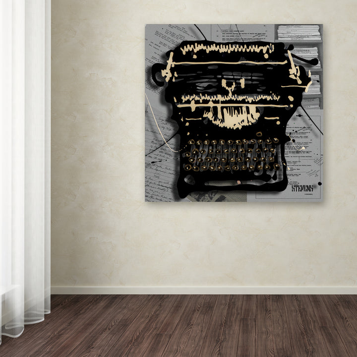 Roderick Stevens Movie Typewriter Huge Canvas Art 35 x 35 Image 4