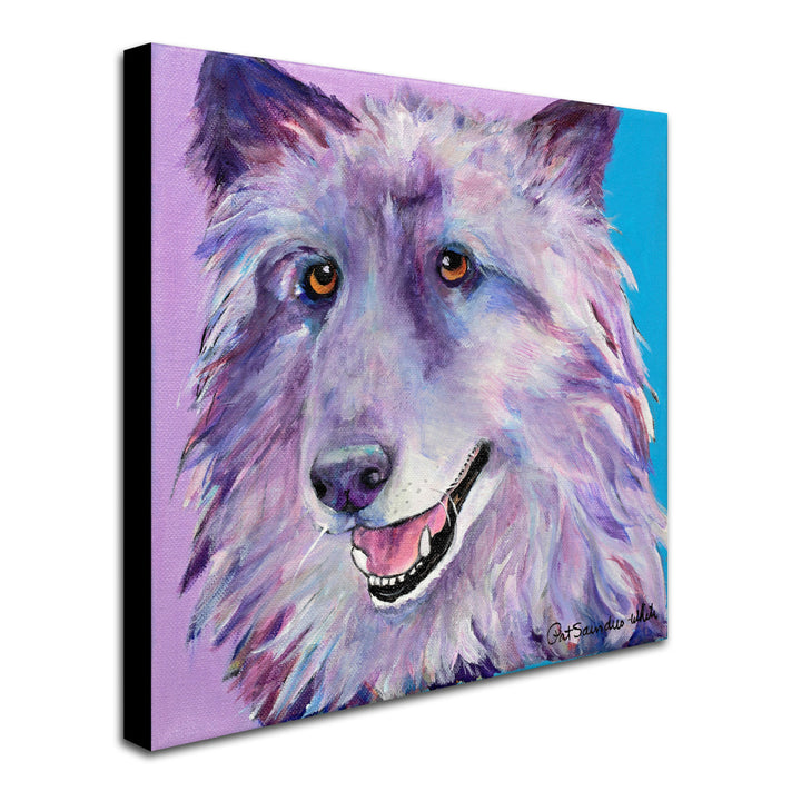 Pat Saunders Puppy Dog Huge Canvas Art 35 x 35 Image 3
