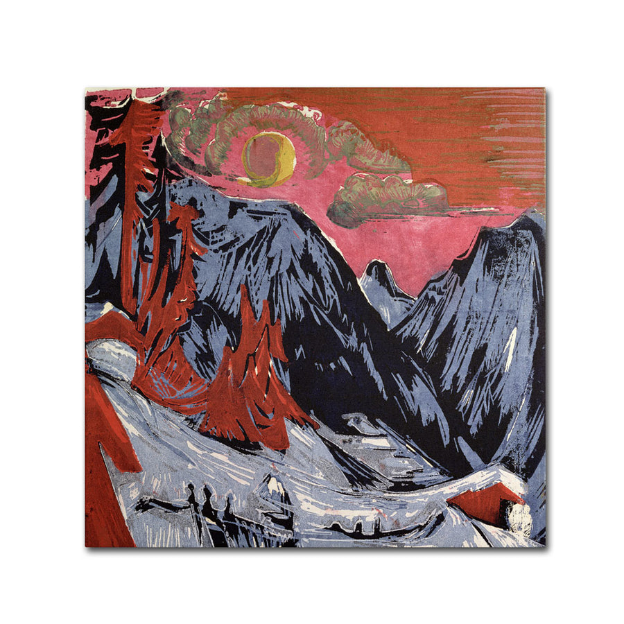 Ernst Kirchner Mountains In Winter 1919 Huge Canvas Art 35 x 35 Image 1