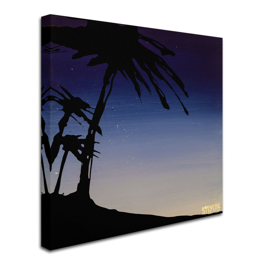 Roderick Stevens Evening Palms Huge Canvas Art 35 x 35 Image 3