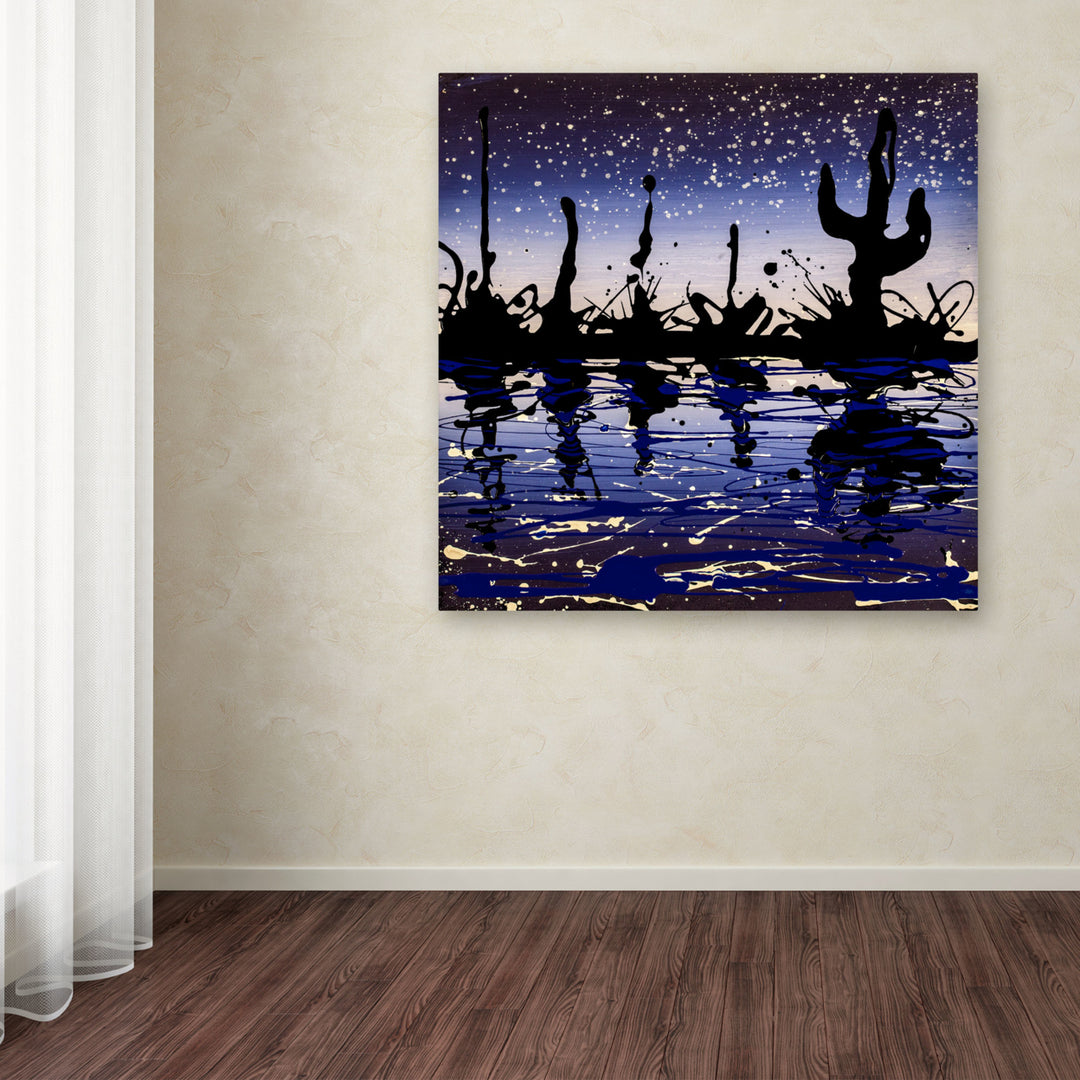 Roderick Stevens Desert Lake Huge Canvas Art 35 x 35 Image 4