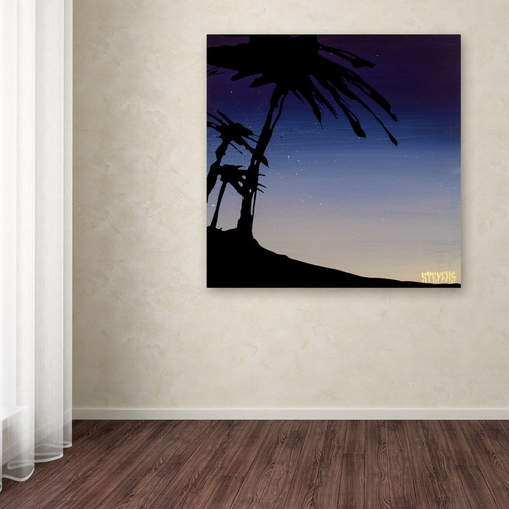 Roderick Stevens Evening Palms Huge Canvas Art 35 x 35 Image 4